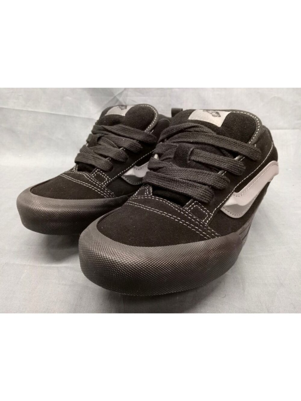 Vans Boys Knu School Sneakers Black Grey Pewter Boys Size 6.5 NEW IN BOX! - Picture 4 of 13